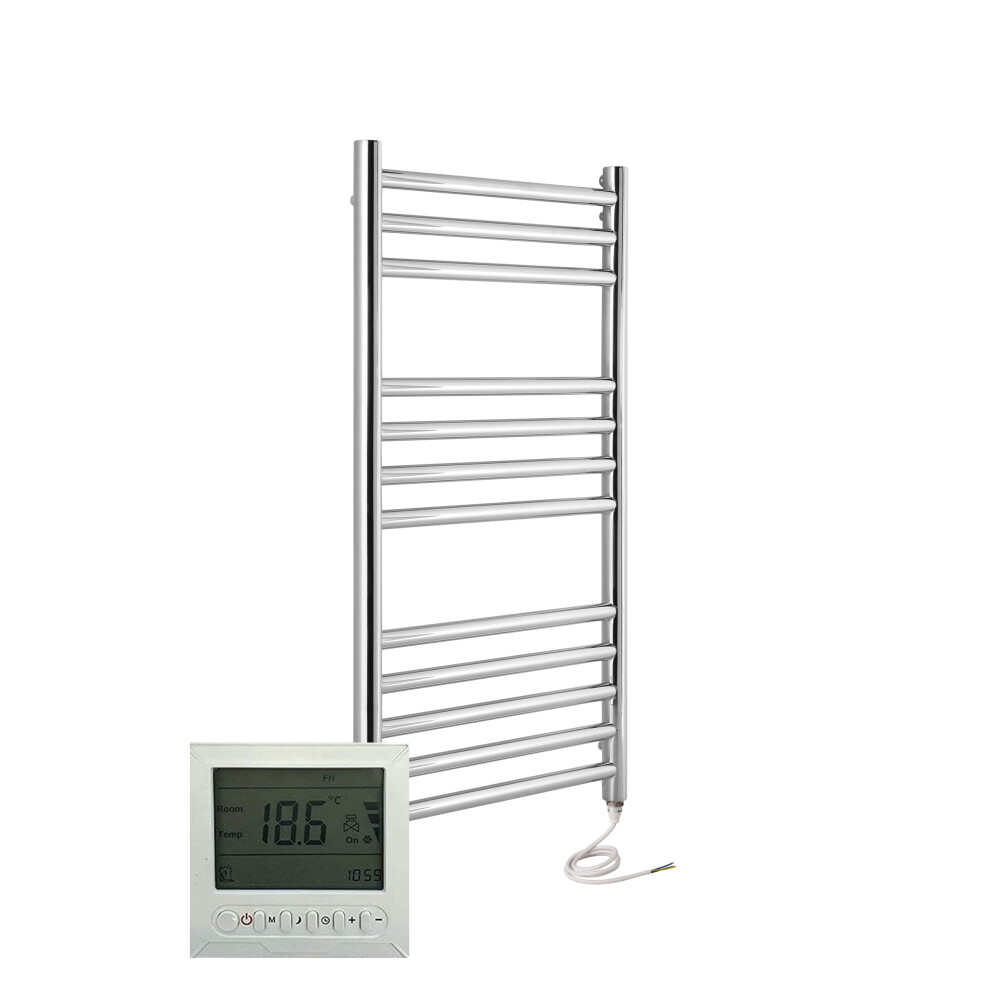 (500Mm X 800Mm, Yes) Riga Stainless Steel Electric Heated Towel Rails 5065000317294