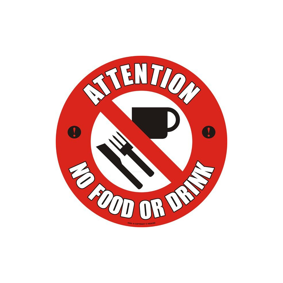 (EWM10 - No Food or Drink) Warehouse Floor Marker Signs-image-OPC-PC7QD5P-NEW