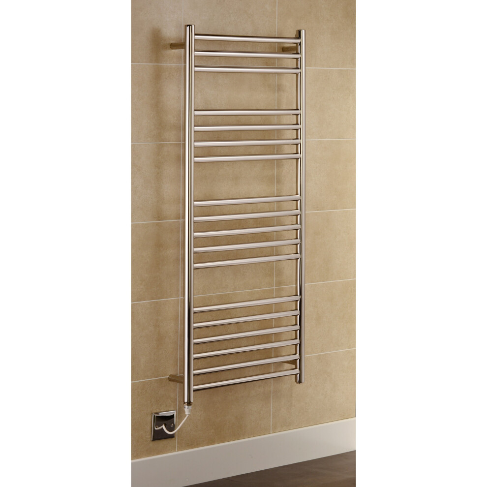 (400Mm X 1200Mm, No) Riga Stainless Steel Electric Heated Towel Rails 5065000320614