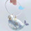 Whale Pendant Keychain - When I Fly Towards You, Gradient Design, Durable Plastic, Backpack Decor & Gift 3