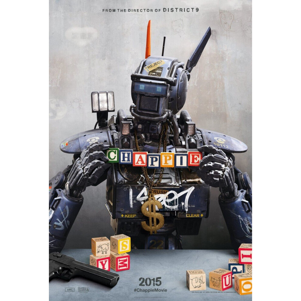 Chappie Original Movie Poster Double Sided Advance Style