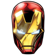 Iron Man from Marvel's The Avengers Single Card Party Fancy Dress Mask