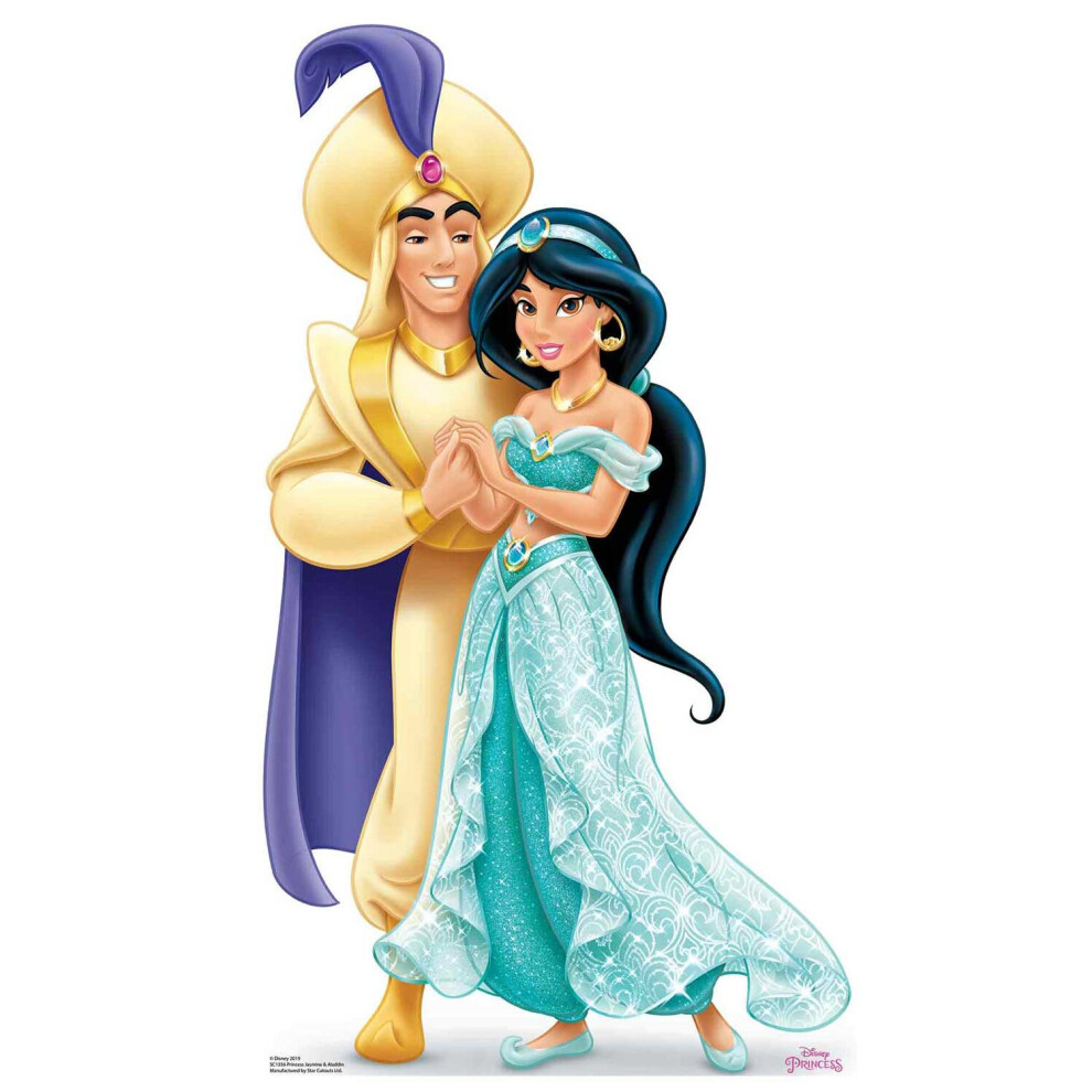 Princess Jasmine and Aladdin Official Disney Cardboard Cutout