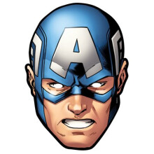 Captain America from Marvel's The Avengers Single Card Party Fancy Dress Mask