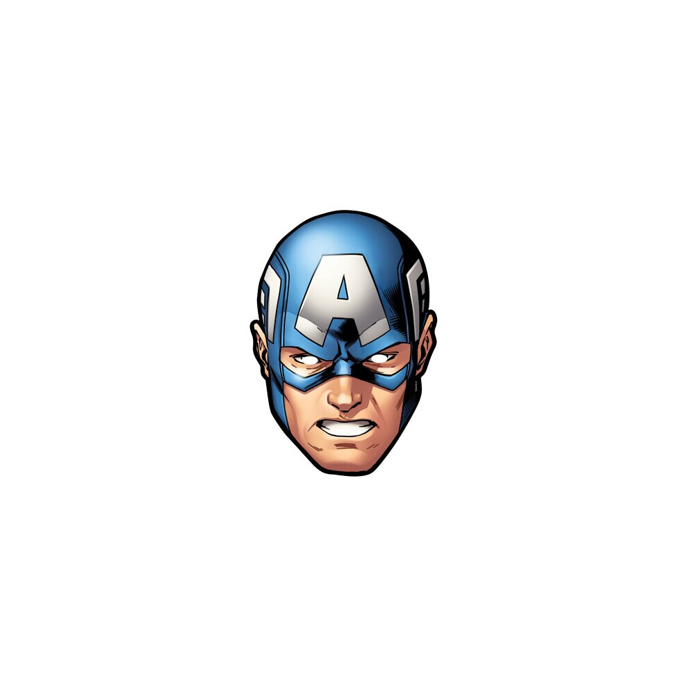 Marvel Captain America From Marvel's The Avengers Single Card Party Fancy Dress Mask