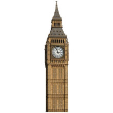 Big Ben Clock Lifesize Cardboard Cutout (185cm) - Standee for Parties, Home & Events