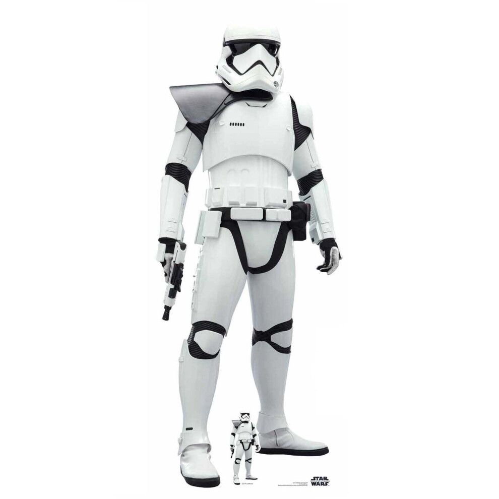 First Order Stormtrooper Black Pauldron Lifesize Cardboard Cutout / Standee Star Wars: The Rise of Skywalker