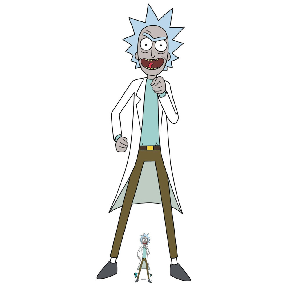 Rick And Morty Rick Sanchez From Official Cardboard Cutout / Standee