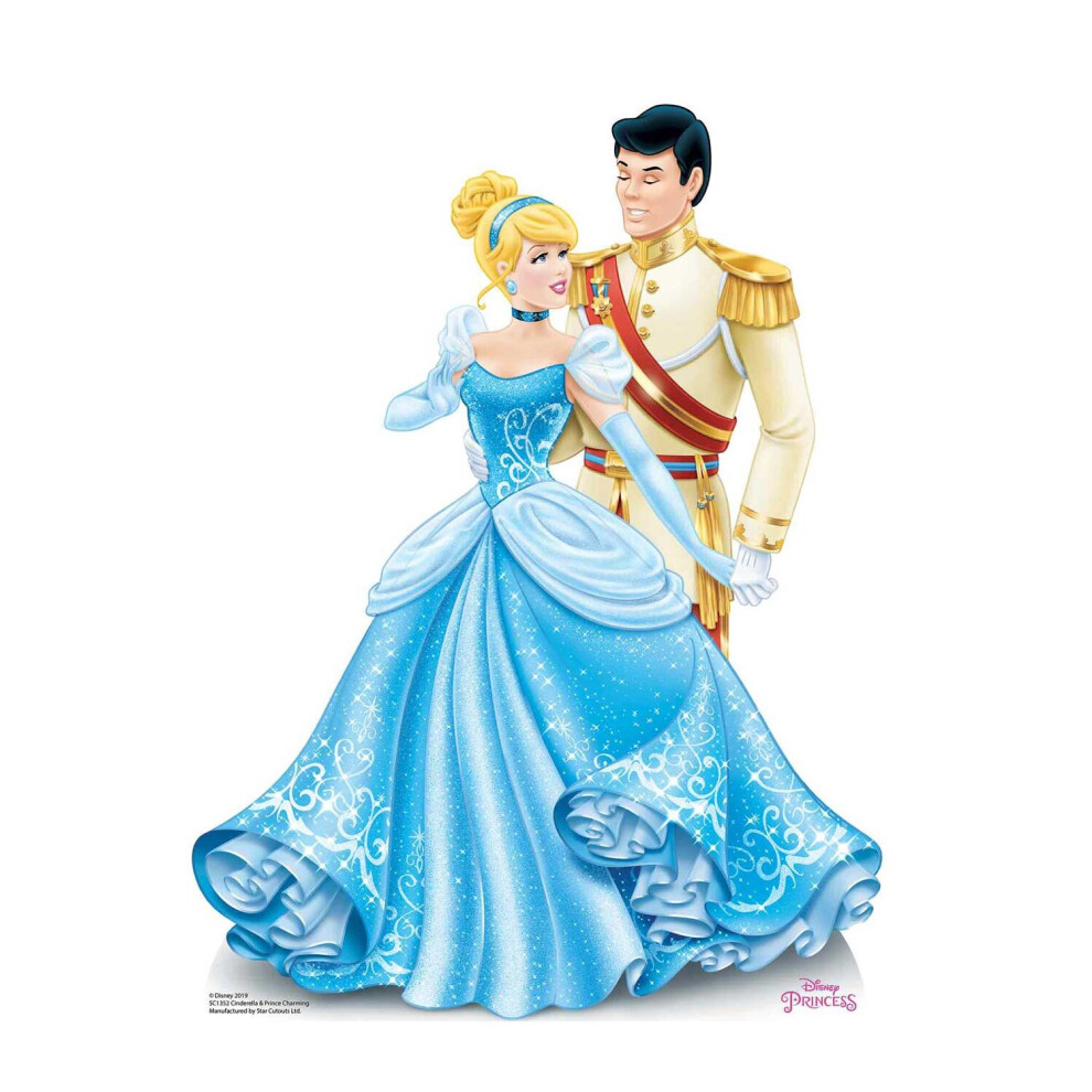 Princess Cinderella and Prince Charming Official Disney Cardboard Cutout