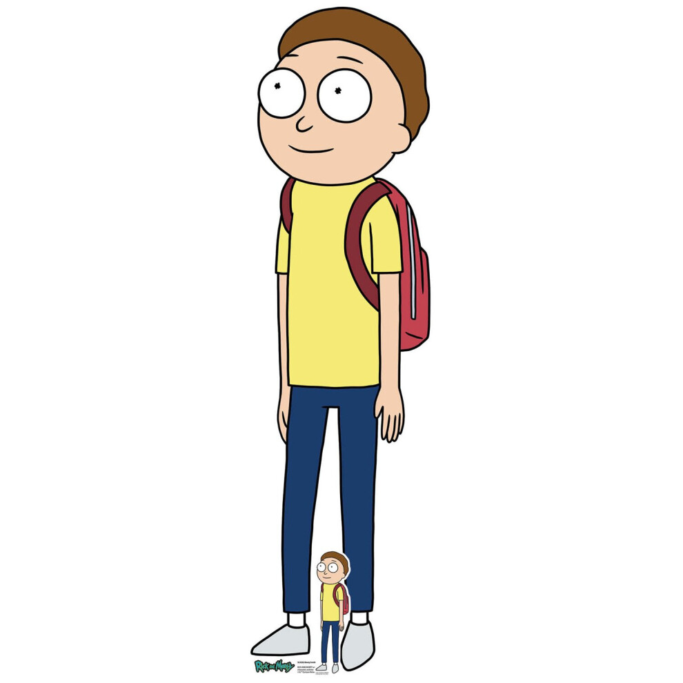 Rick And Morty Morty Smith From Official Cardboard Cutout / Standee