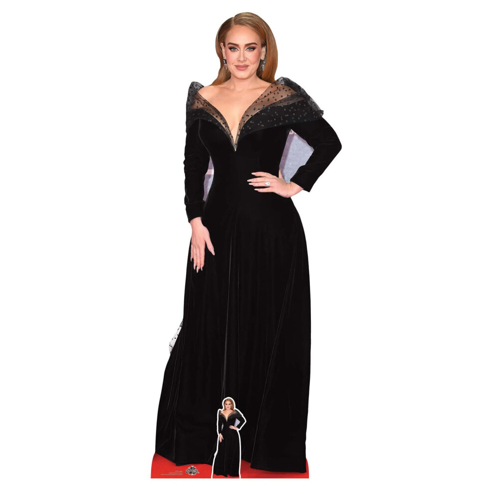 Adele Black Dress Lifesize Cardboard Cutout / Standee/ Stand Up