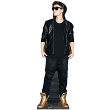 Justin Bieber wearing Gold Shoes Lifesize Cardboard Cutout / Standee