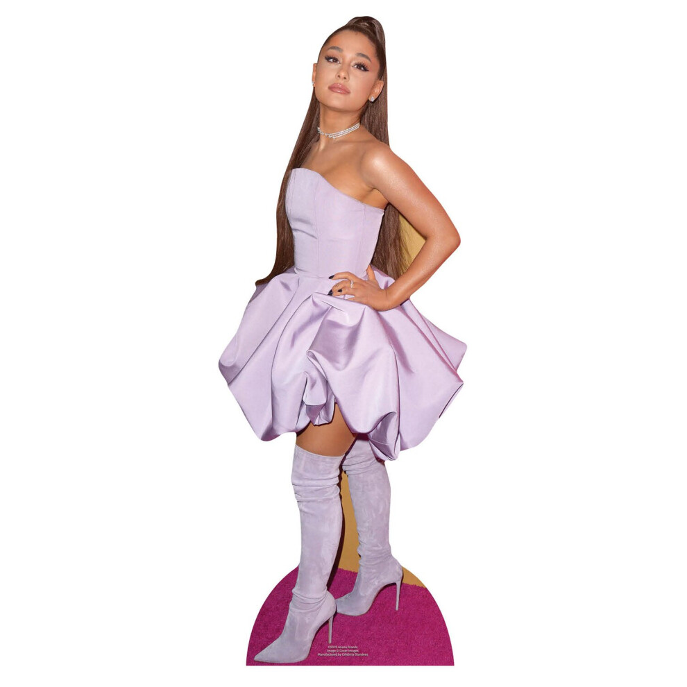 Ariana Grande Purple Dress Mini Cardboard Cutout / Standee