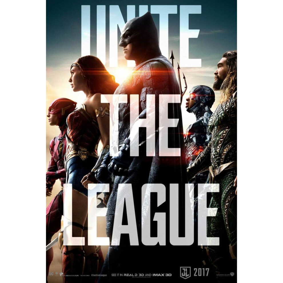 Justice League Original Movie Poster Unite The League Advance Style