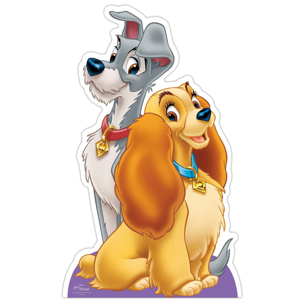 Lady and The Tramp Cardboard Cutout Official Disney Standee / Standup