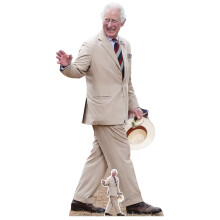 King Charles III Beige Suit Lifesize Cardboard Cutout Royal Standee