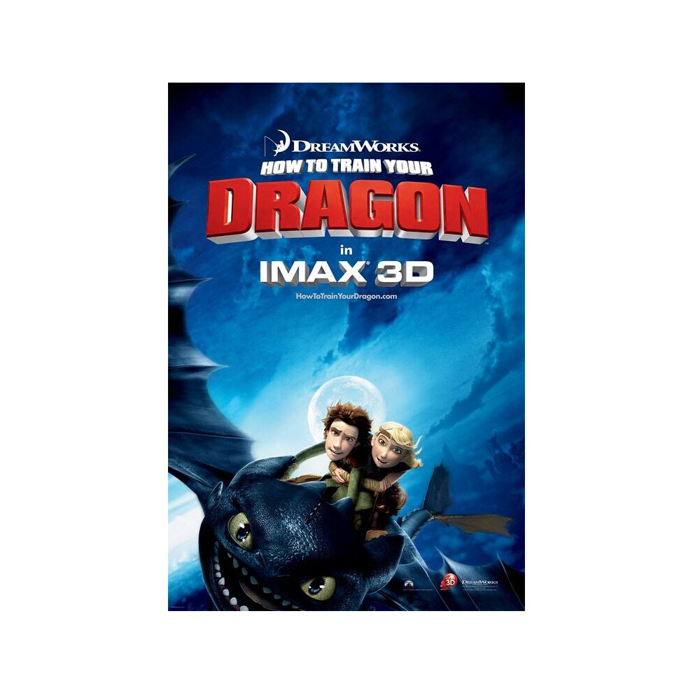 How To Train Your Dragon Poster (Imax) - Double Sided Advance Imax Us One Sheet (2010) Original Cinema Poster
