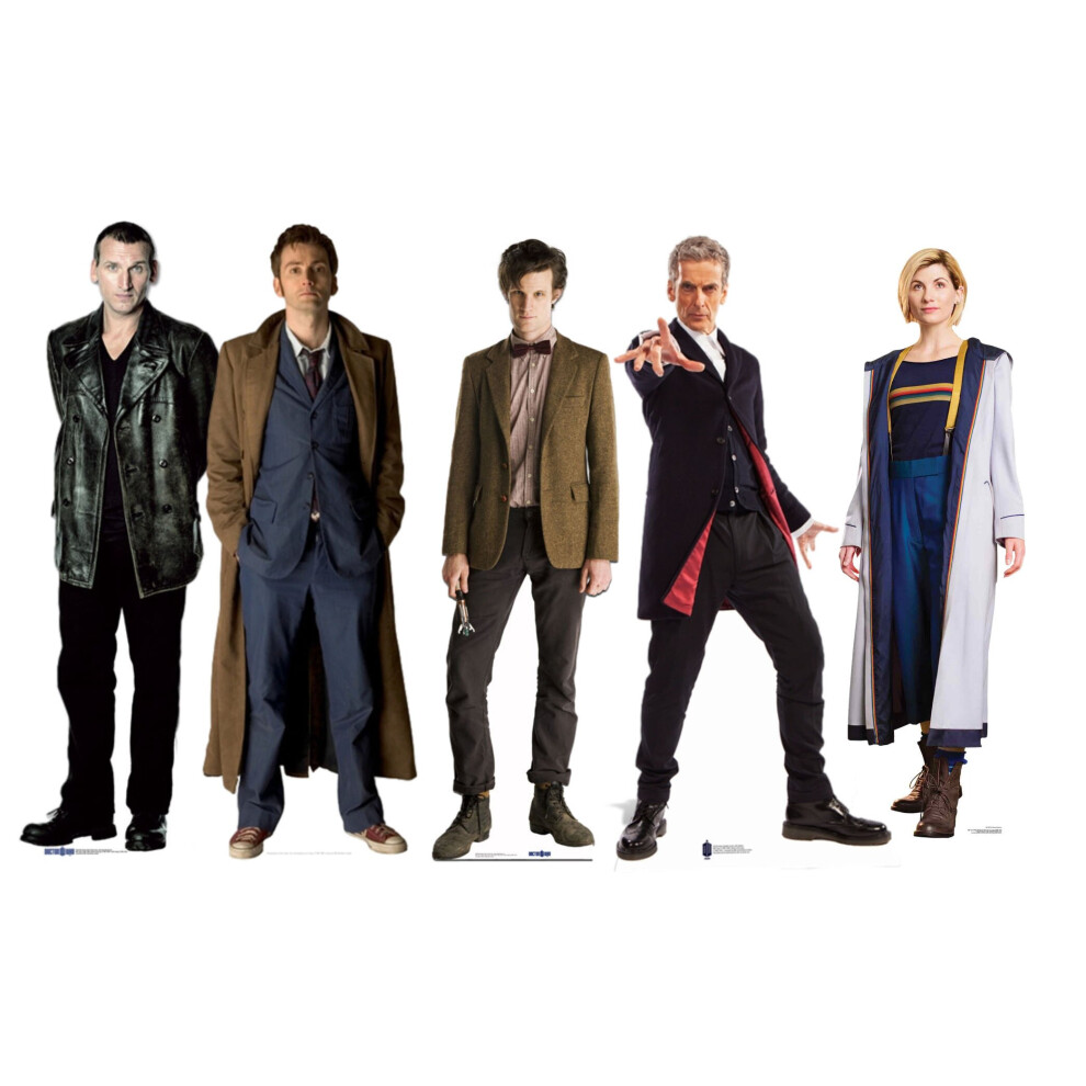 Doctor Who Lifesize Cardboard Cutouts Bumper Collection of 5 Standups