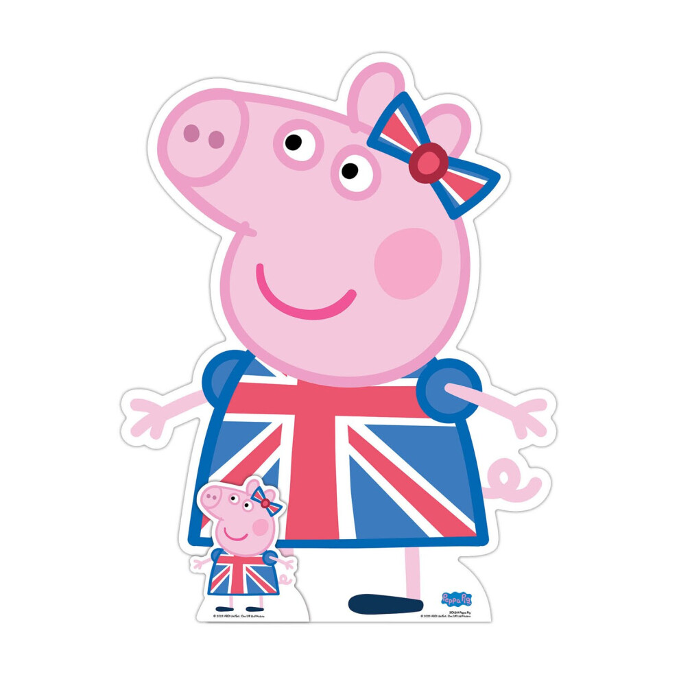 Peppa Pig Union Jack Cardboard Cutout / Standee / Standup