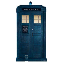 The Tardis from The 13th Doctor Who Official Cardboard Cutout / Standee / Standup