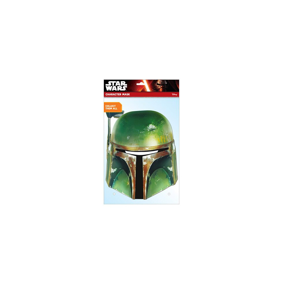 Star Wars Boba Fett Official Card Party Fancy Dress Mask