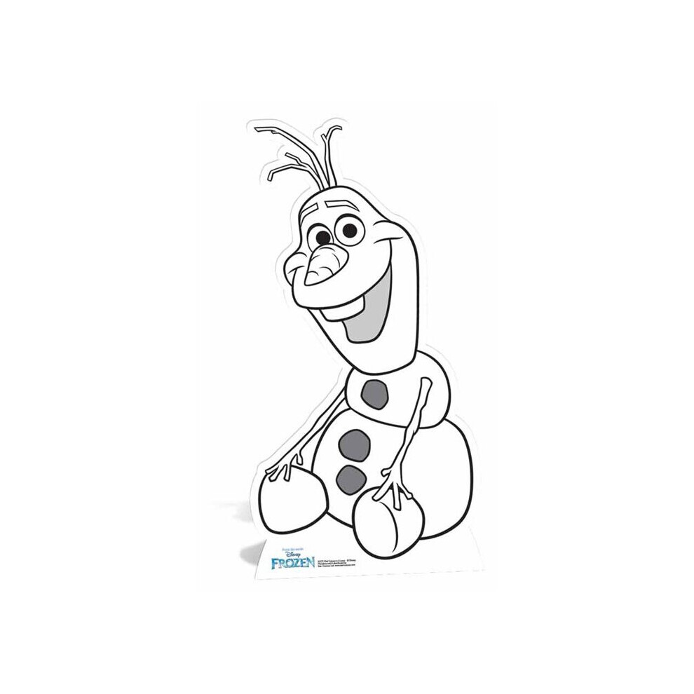 Olaf Colour-In Cutout / Standee Disney Frozen Lifesize Cardboard Cutout / Standee / Standup