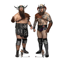The Viking Raiders Erik and Ivar WWE Official Lifesize Cardboard Cutouts Set of 2 Standees