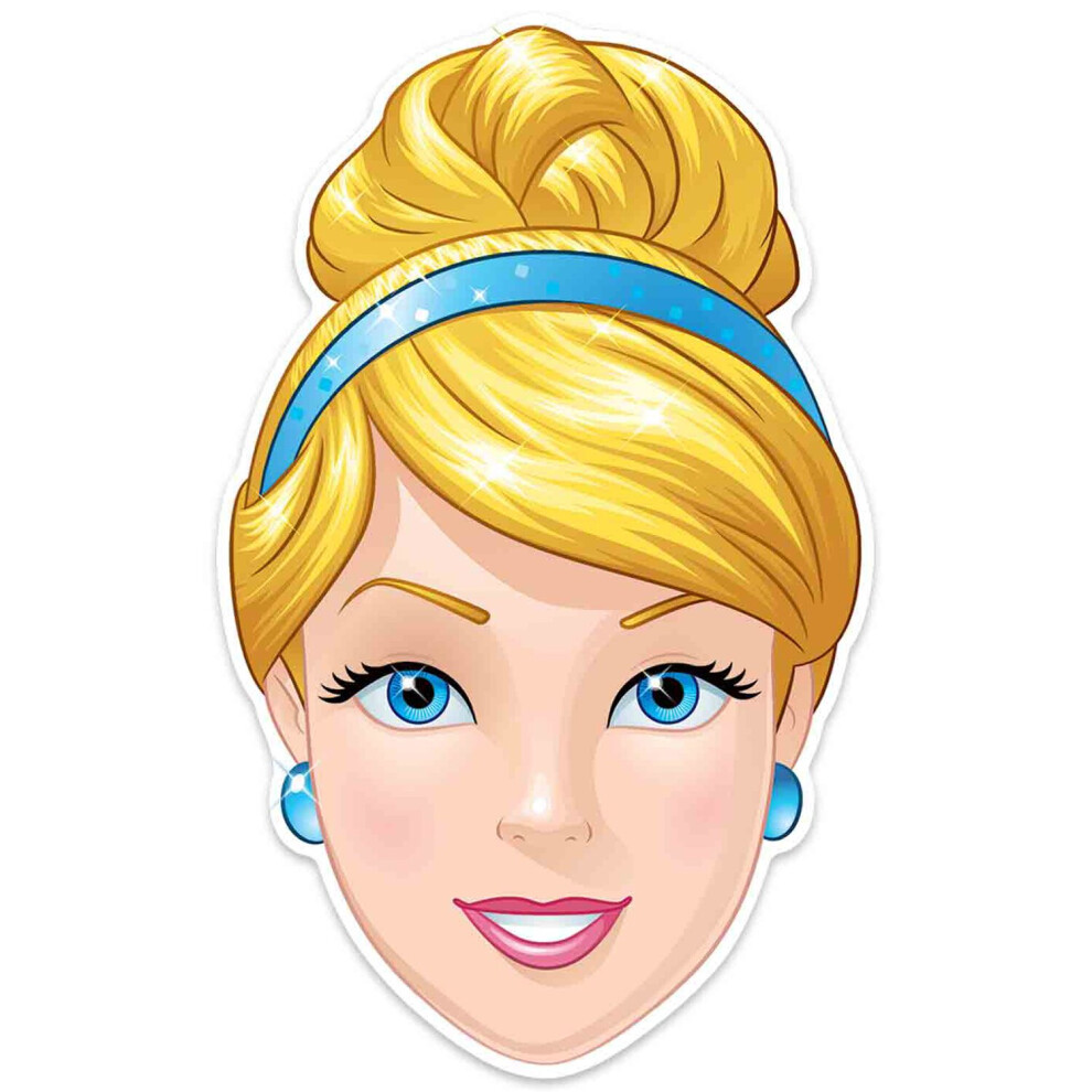 Disney Cinderella Official Princess Child Size 2D Card Party Mask Not,Specified