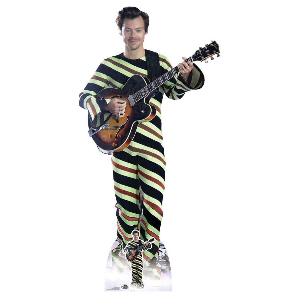 Celebrity Cardboard Cutouts Styles, Harry Striped Jumpsuit Lifesize Cardboard Cutout / Standee