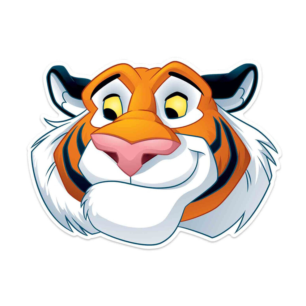 Disney Rajah Tiger Official Aladdin Child Size 2D Card Party Mask Orange