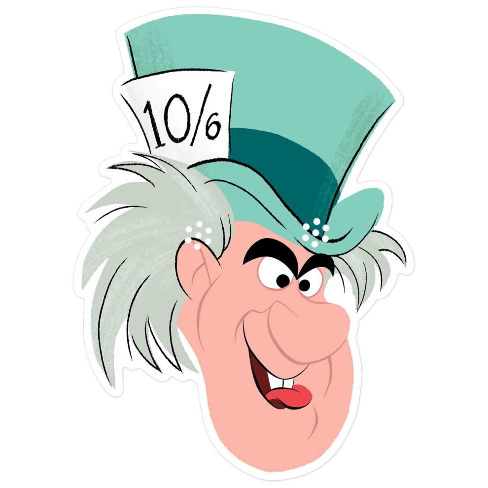 Mad Hatter from Alice in Wonderland Official Disney 2D Card Party Mask