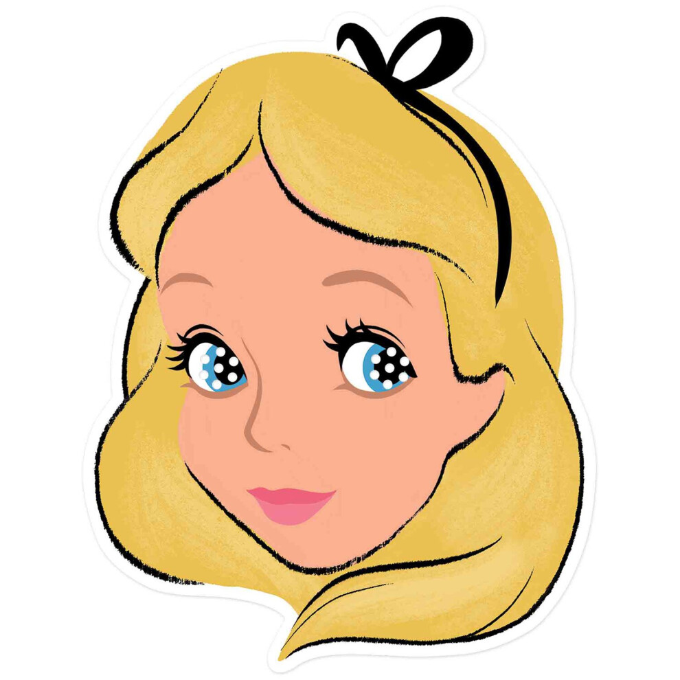 Disney Alice In Wonderland Official 2D Card Party Mask Not,Specified