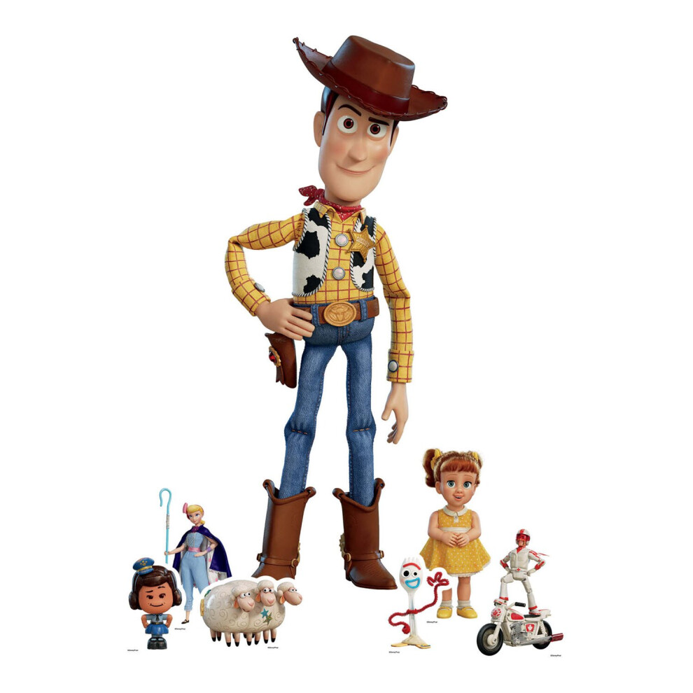 Woody Toy Story Cardboard Cutout Disney Decoration Pack  - Includes 6 Mini Cutouts