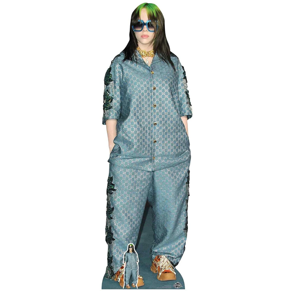 Billie Eilish Blue Outfit Lifesize Cardboard Cutout / Standee / Standup