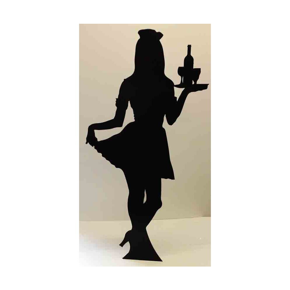 Waitress (Silhouette) (Party Prop) - Lifesize Cardboard Cutout ...