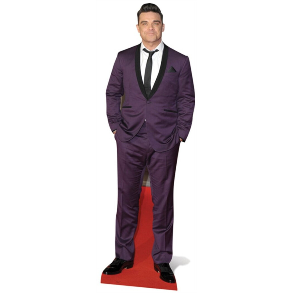 Celebrity Standees Robbie Williams Lifesize Cardboard Cutout / Standee - Suit Style Purple