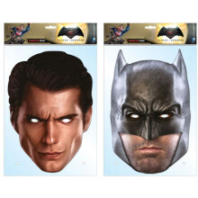 Batman v Superman: Dawn of Justice Card Party Fancy Dress Masks Twin Pack