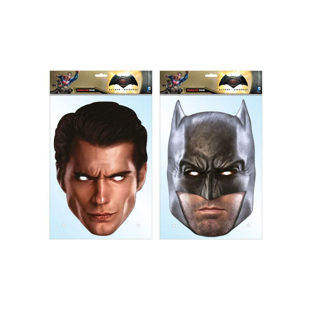 Batman v Superman: Dawn of Justice Card Party Fancy Dress Masks Twin Pack