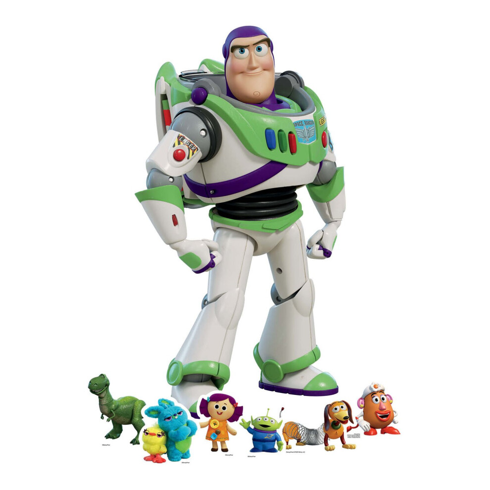 Buzz Lightyear Toy Story Cardboard Cutout Disney Decoration Pack  - Includes 6 Mini Cutouts