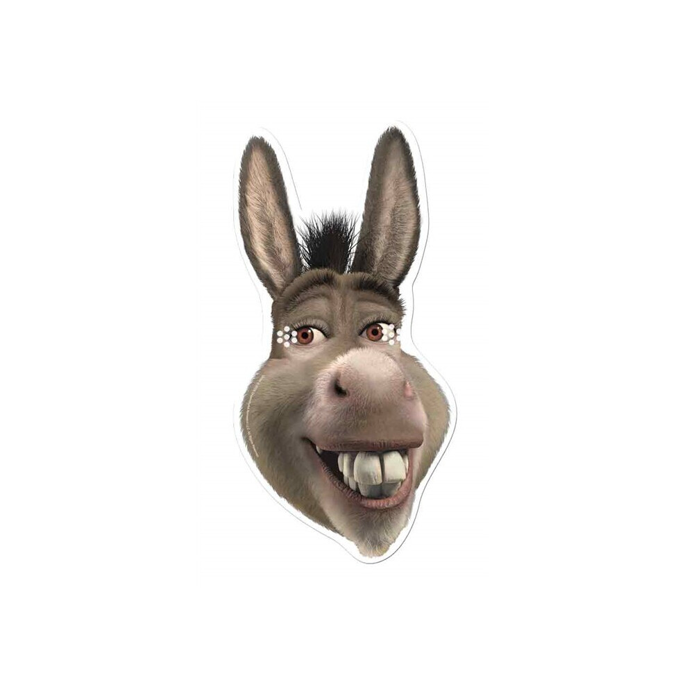 Donkey from Shrek Single Card Party Fancy Dress Mask