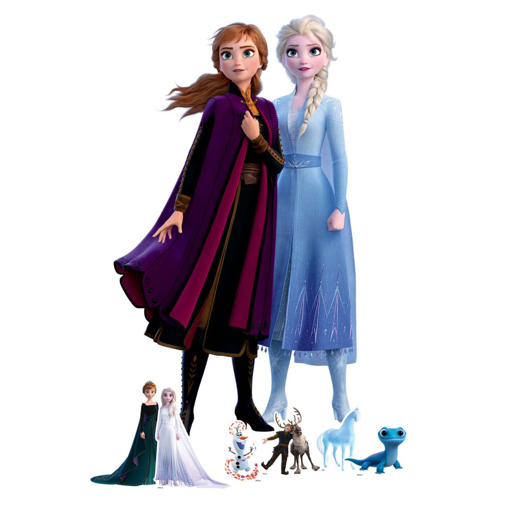 Anna and Elsa Frozen Cardboard Cutout Disney Decoration Pack  - Includes 6 Mini Cutouts