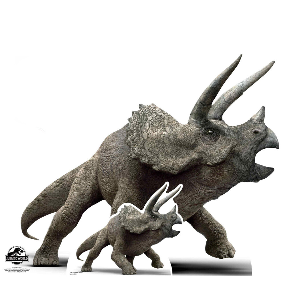 Triceratops Official Jurassic World Lifesize Cardboard Cutout / Standee