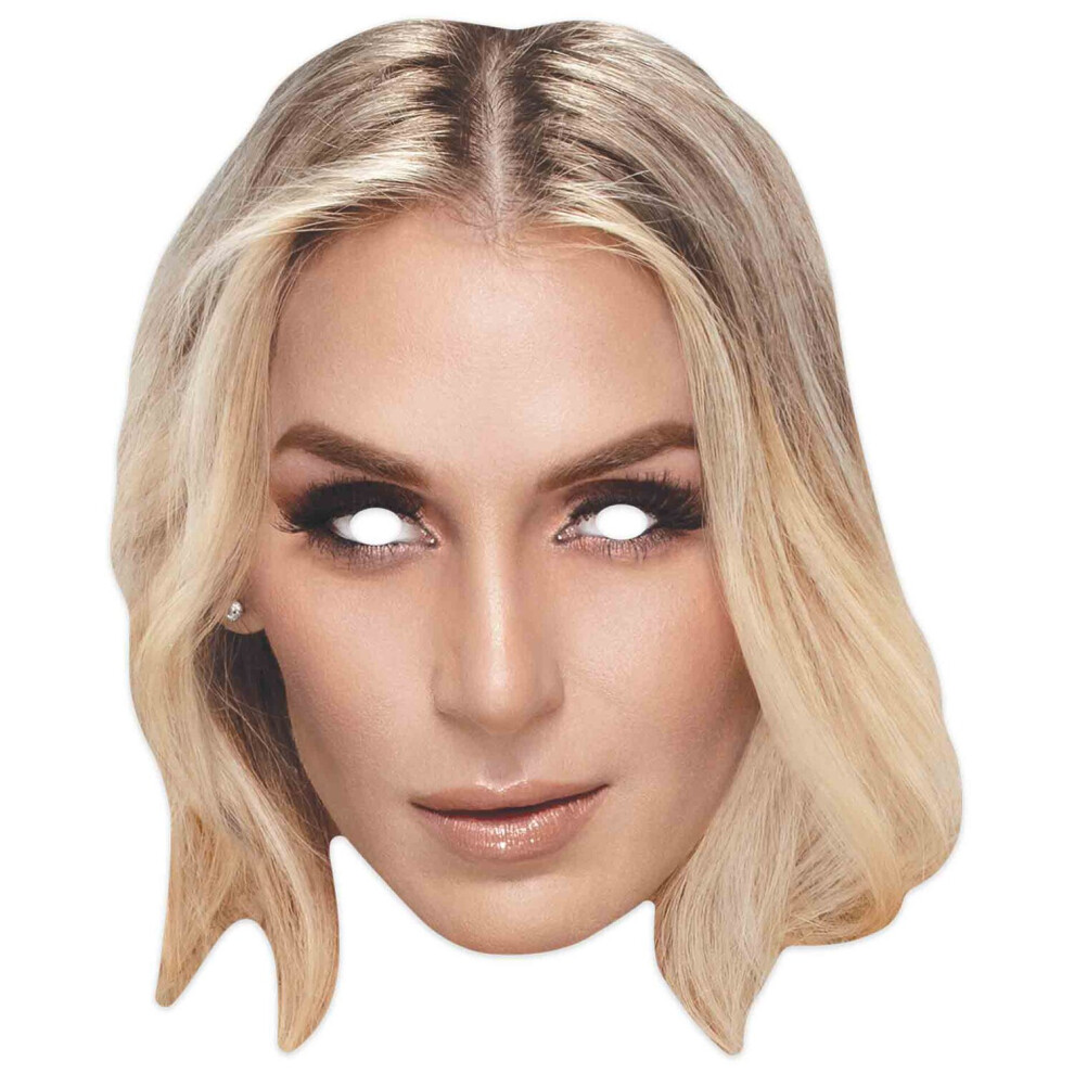 Charlotte Flair WWE Wrestler Official Single 2D Card Party Face Mask-image-OPC-PC7QKD8-NEW