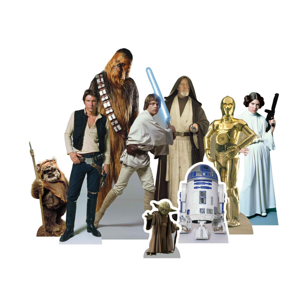 Star Wars Heroes Official Table Top Cardboard Cutouts Party Pack of 9