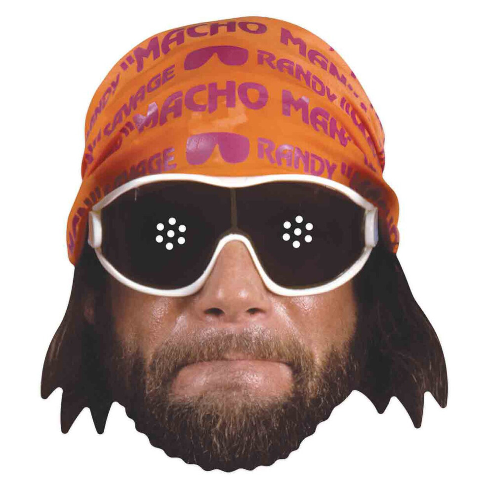 Wwe Macho Man Randy Savage Wrestler Official Single 2D Card Party Face Mask