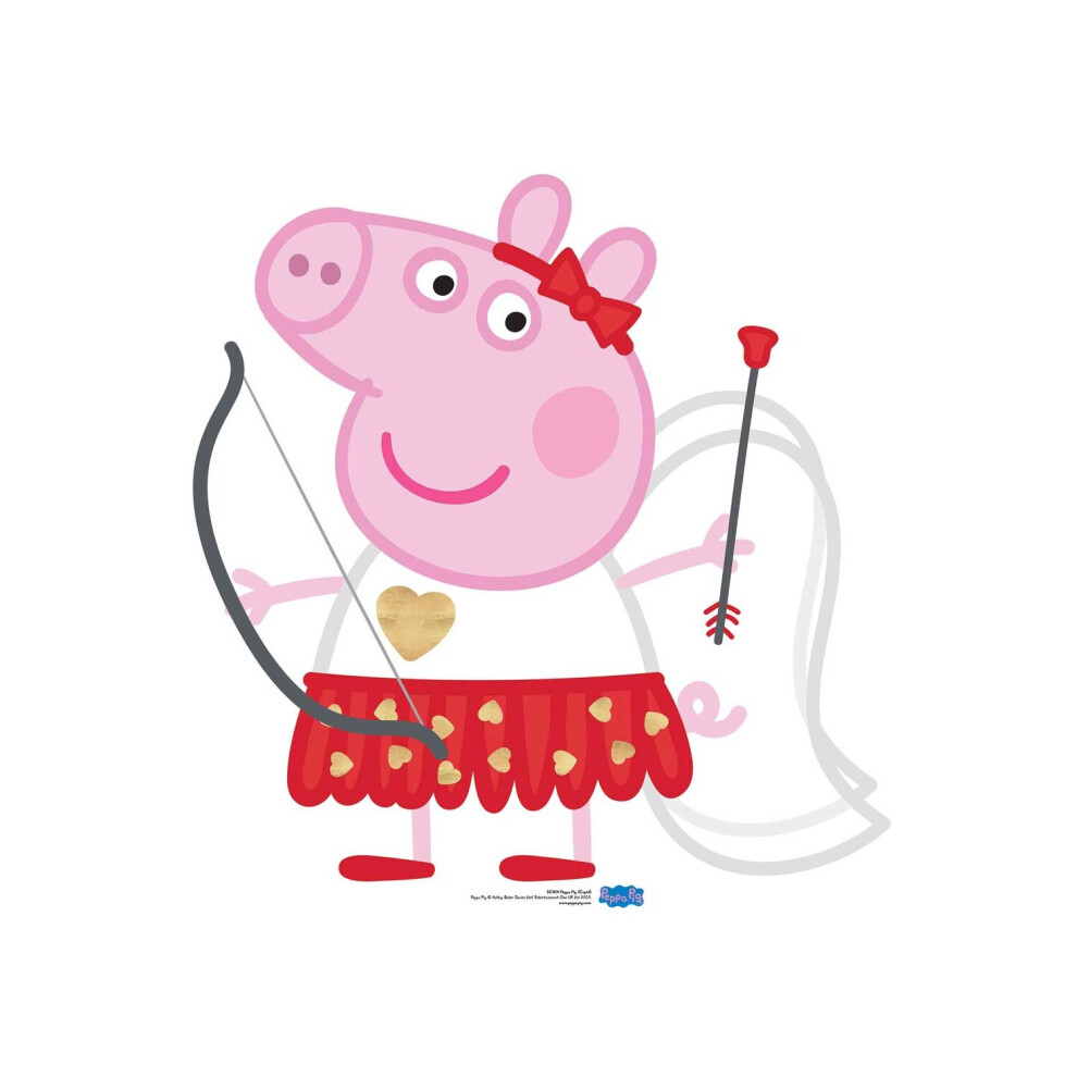 Peppa Pig Cupid Bow And Arrow Cardboard Cutout / Standee