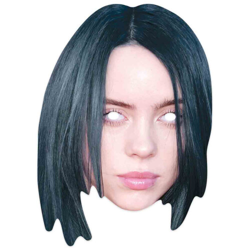 B Eilish Celebrity Singer 2D Single Card Party Mask