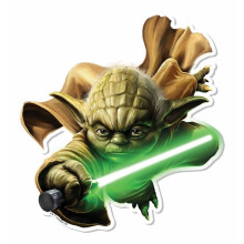 Yoda 3D Effect Star Wars Official Pop Out Cardboard Cutout / Standee Wall Art