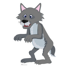 The Big Bad Wolf from Little Red Riding Hood Fairy Tales Cardboard Cutout