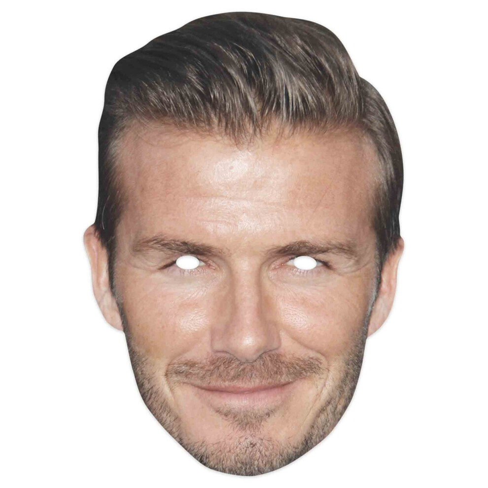 David Beckham Celebrity Footballer 2D Single Card Party Mask